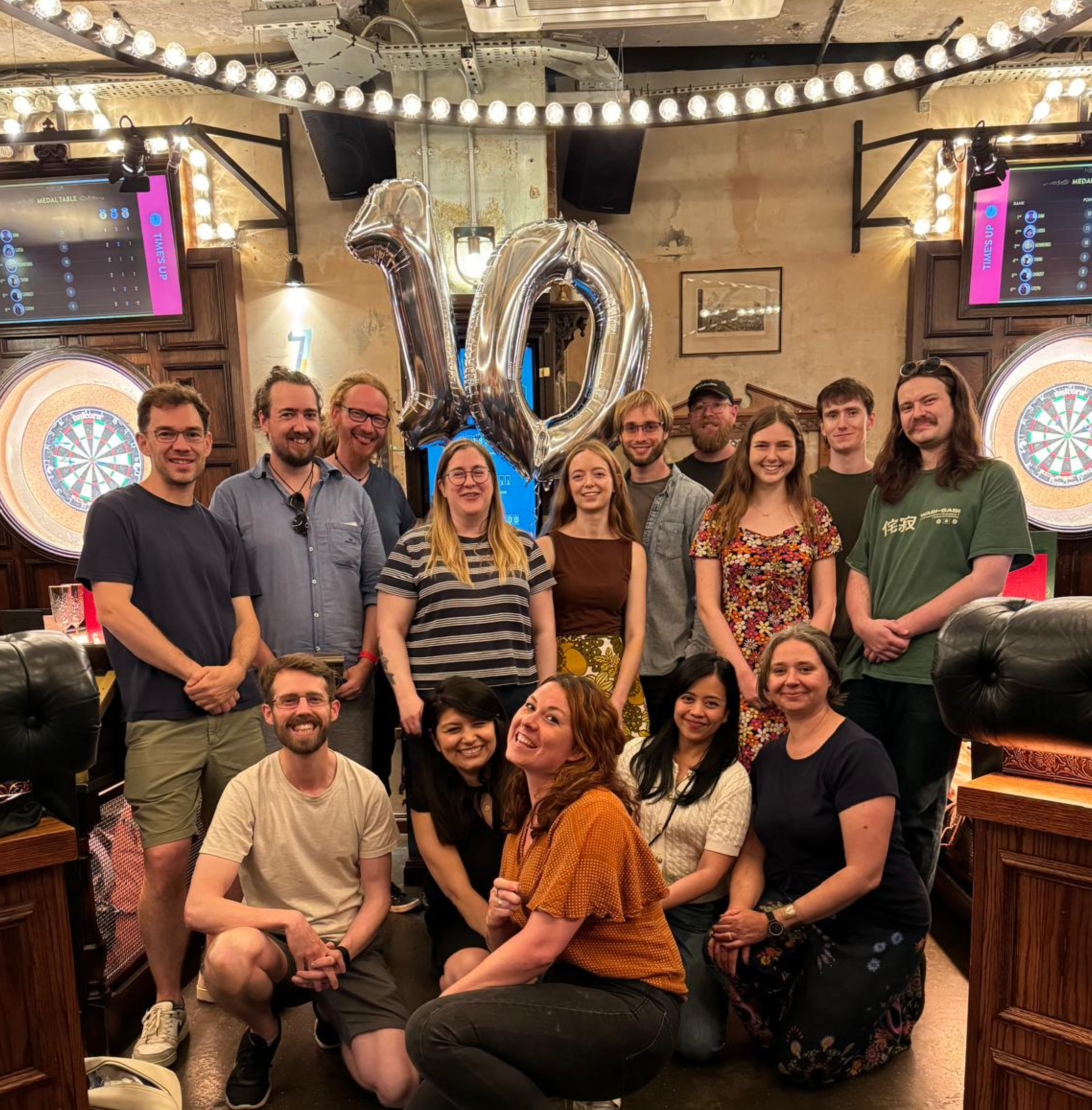 the bookwhen team celebrating a decade of Bookwhen